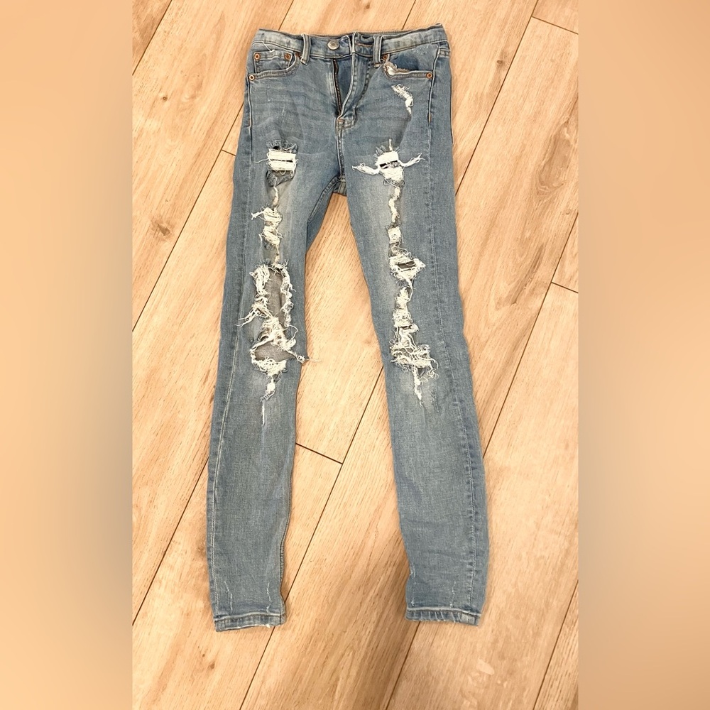 Aeropostale Cheeky Skinny Distressed Jeans size 00